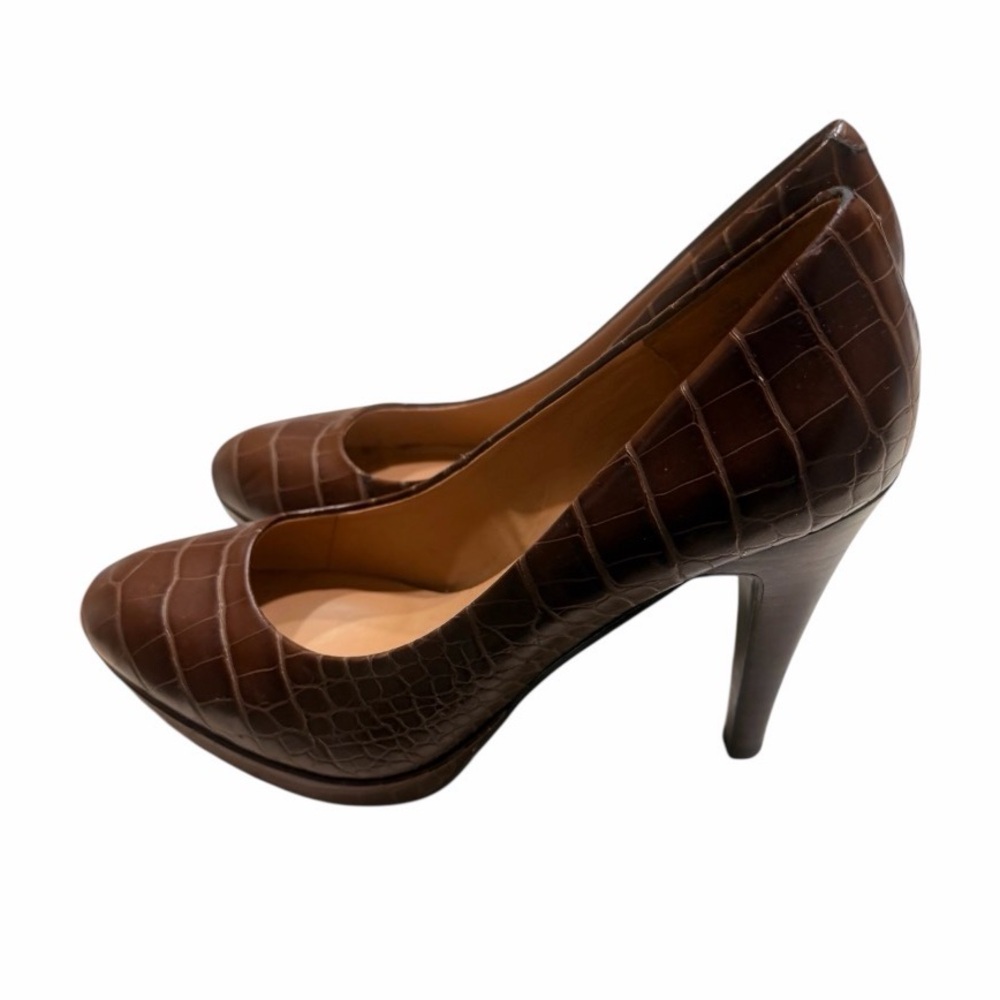 Nine West Brown Shoes Size 8 1/2 Preowned - Picture 3 of 8